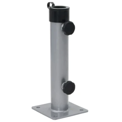 Afbeelding van Parasolvoet voor 38/48 mm stok staal zilverkleurig