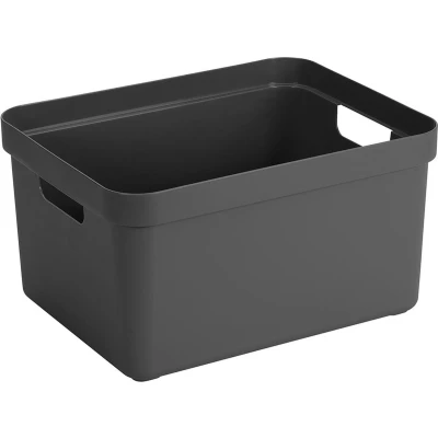 Afbeelding van Sunware Sigma home opbergbox 32L antraciet 44,4 x 34,2 24,2 cm