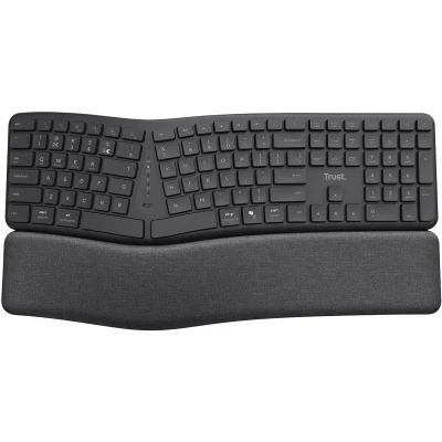 Afbeelding van Trust KEYRA ERGO MULTI CONNECT WIRELESS KEYBOARD US
