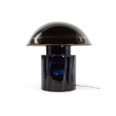 Afbeelding van Serax Terres De Rêves John Tafellamp Ø36,5 Cm Donkerblauw
