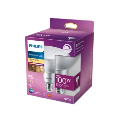 Afbeelding van Philips LED Reflektor Dimbaar 100W E27 Warm Wit