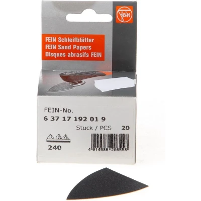 Afbeelding van Fein Schuurpapier lang K240 doos van 20 vellen