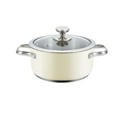 Afbeelding van Kookpot met Deksel Haeger PA 20H.007A Beige Ø 20 cm