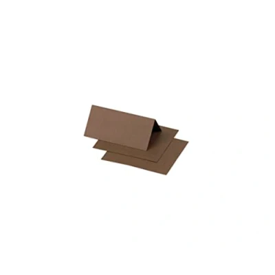 Afbeelding van Clairefontaine 75079C verpakking met 25 plaatskaarten, formaat 8,5 x 8 cm 210 g/m², kleur taupe bruin, uitnodigingen voor evenementen en overeenkomst, serie pollen, premium papier, glad