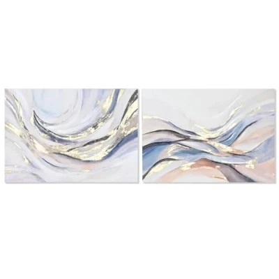 Afbeelding van Schilderij Home ESPRIT Abstract Modern Met reliëf 100 x 3,7 70 cm (2 Stuks)