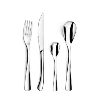 Image de Coffret ménagère 24 pièces Vision Couzon Gris Inox