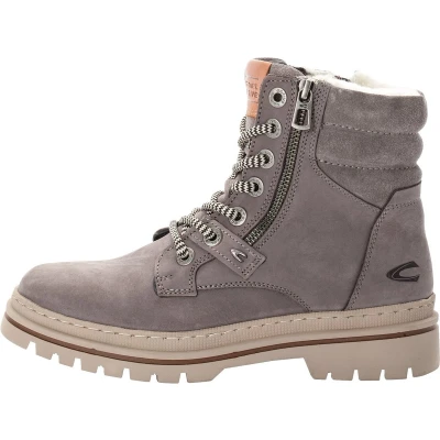 Afbeelding van camel active Veterschoen met warme wollen voering Maat womenswear 39 Grijs
