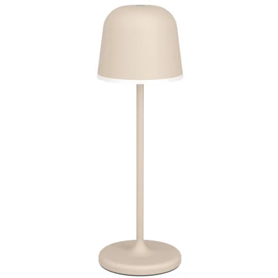 Afbeelding van EGLO Mannera Tafellamp Aanraakdimmer Draadloos 34 cm Aluminium Roestbruin/Wit Oplaadbaar Binnen en Buiten