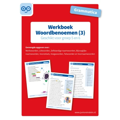 Afbeelding van Werkboek Woordbenoemen Grammatica deel 3 Groep 5 en 6