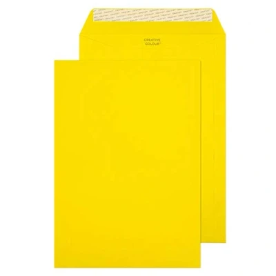 Afbeelding van Blake Creative Colour 403P enveloppen, zelfklevend, C4, 120 g/m², kanariegeel, 250 stuks