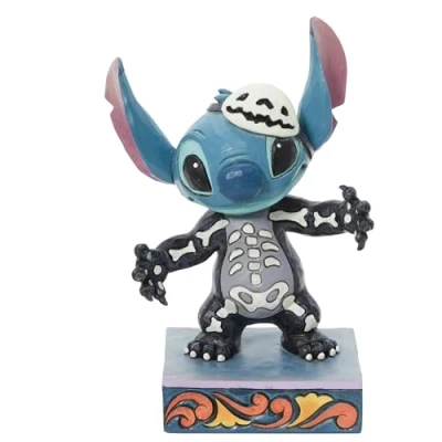 Afbeelding van Enesco Disney Stitch Skelet Kostuum Figuur Veelkleurig