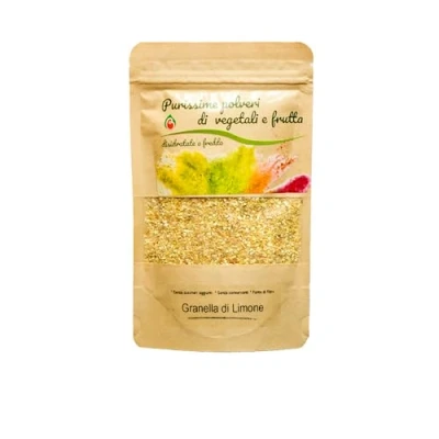 Afbeelding van Biocal Citroenkorrels, 100% natuurlijk, ideaal voor gastronomische gerechten en grillgerechten, gedroogd fruit bij lage temperatuur, crudist dieet, botanisch, gourmet, barbecue, 30 g