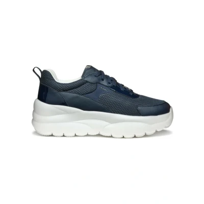 Afbeelding van Geox Xtors Sneakers laag, Dames, Maat: 40, Navy Textiel/ synthetisch