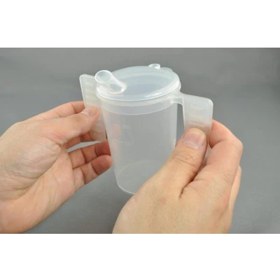 Afbeelding van Able2 Drinkbeker met platte handgrepen en twee tuitdeksels