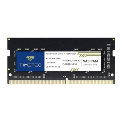 Afbeelding van Timetec DDR4 2666 4 GB vervanging voor Synology D4NESO 4G SODIMM niet ECC zonder buffer (voor RS820RP+, RS820+, DS920+, DS720+, DS420+, DS220+, DS2419+, DS2419+II, DS1819+, DVA32119, DS211 9