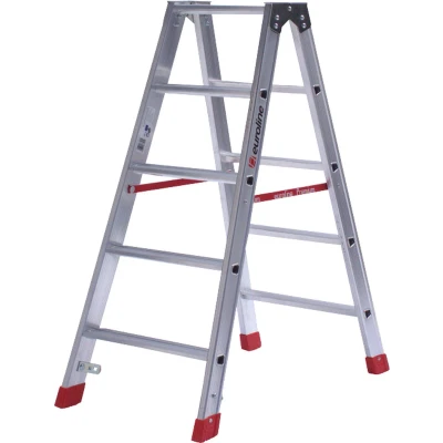 Afbeelding van Dubbele Trap 2x5 (max. werkhoogte 3,18 m)