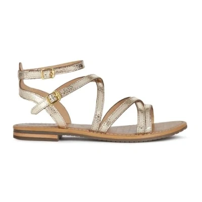 Afbeelding van Geox SOZY Sandalen, Dames, Maat: 37, Or Leer