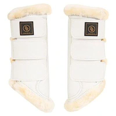 Afbeelding van BR Beenbeschermer Majestic Sheepskin Wit S