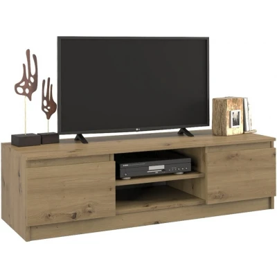 Afbeelding van Topeshop RTV120 ARTISAN, Eiken, Deeltjes board, 2 schappen, Eiken