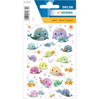 Afbeelding van HERMA 15679 Love Songs Kinderstickers, 28 stickers, papier, glitters, permanente stickers met motief, etiketten voor meisjes en jongens, kleurrijk