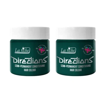 Afbeelding van 2 x La Riche Directions Semi Permanent Hair Color 100 ml Tub (Alpine Green)