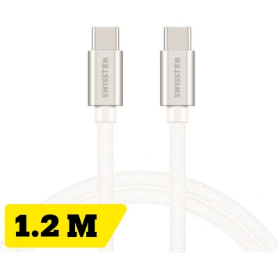 Afbeelding van Swissten USB C naar Kabel voor o.a. Samsung, Apple iPhone 15 &amp; iPad 1.2M Zilver