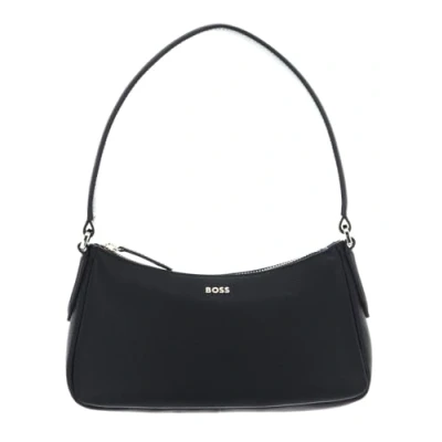 Afbeelding van BOSS Alyce S HOBO Handtas, Dames, Maat: One Size, Black