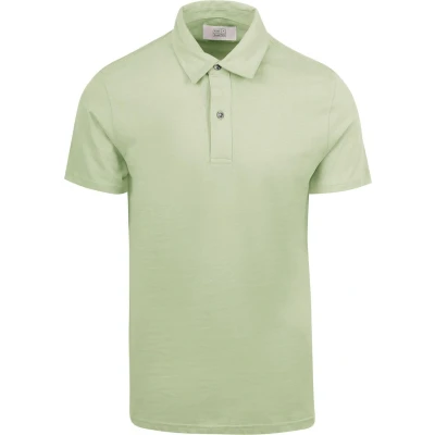 Afbeelding van King Essentials The James Poloshirt Sage Groen maat XL heren met Modern fit Pasvorm Katoen