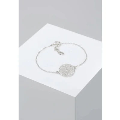 Afbeelding van Elli Ornament Flower Armband silvercoloured, Dames, Maat: 17, Silver coloured