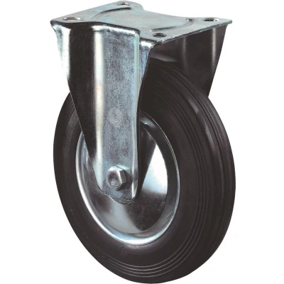 Afbeelding van Bokwiel Kelfort gegalvaniseerd velg 200mm zwart+plaat 205kg