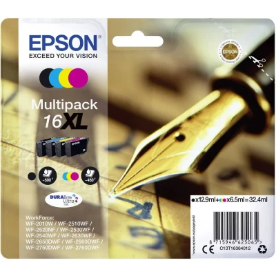 Afbeelding van Epson 16XL (C13T16364012) Inktcartridge 4 kleuren Voordeelbundel Hoge capaciteit