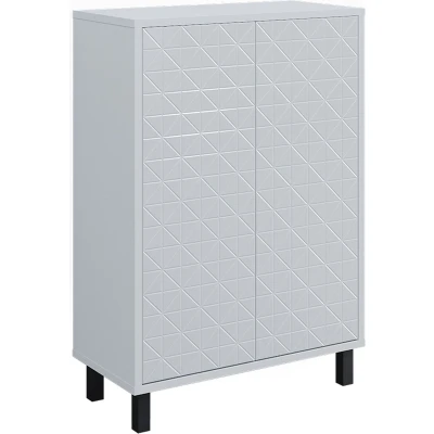 Afbeelding van Vicco Halfhoge kast Agasta, Wit/Wit, 56.2 x 83.2 cm