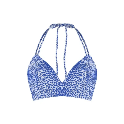 Afbeelding van Lingadore Bikinitop, Dames, Maat: 44xB, Blau weiss druck