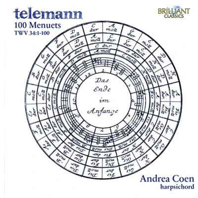 Afbeelding van Andrea Coen Telemann: 100 Menuets TWV 34: 1 (2 CD)