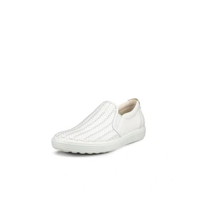 Afbeelding van ECCO SOFT 7 Sneakers hoog, Dames, Maat: 38, White Leer