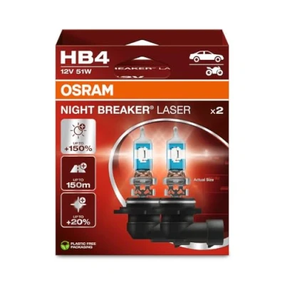 Image de 2 ampoules osram hb4 nbreaker laser 12v