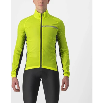 Afbeelding van Castelli Windjack Heren LIME Grijs SQUADRA STRETCH JACKET ELECTRIC DARK GRAY L