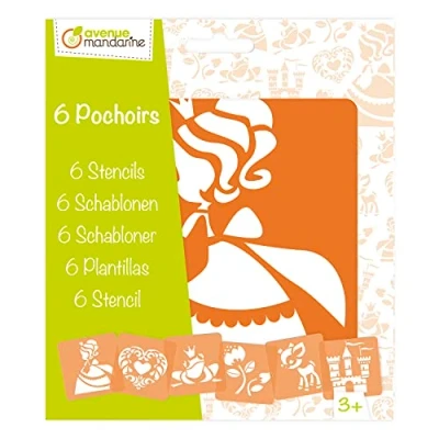Image de Set de 6 Pochoirs : Princesses Avenue Mandarine