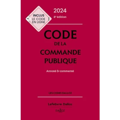 Image de Code de la commande publique 2024, annoté et commenté