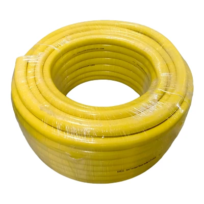 Afbeelding van Alfaflex Narcis professionele ATH 5 lagen flexibele PVC persslang met geweven polyester versteviging diam. 19 x 24 mm kleur geel PN8 0 rol = 50 meter