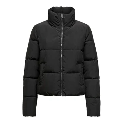 Afbeelding van ONLY Onldolly Short Puffer Jacket Winterjas, Dames, Maat: Medium, Black