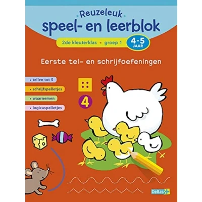 Afbeelding van Deltas Reuzeleuk speelen leerblok Eerste telen schrijfoefening