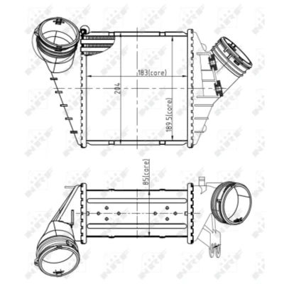 Afbeelding van Intercooler, inlaatluchtkoeler NRF 30850