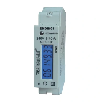 Afbeelding van Eenfasige Kwh Meter voor Din Rail Montage 1 Module
