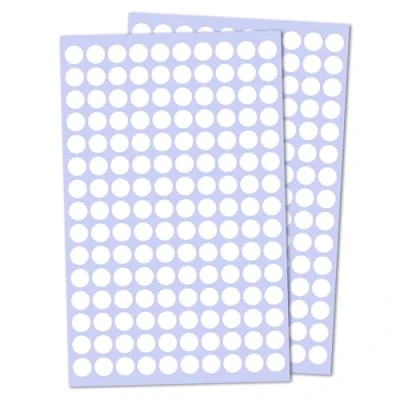 Afbeelding van 1 cm Ronde kleur Codering Cirkel Dot Sticker Etiketten Wit, Pack van 3000
