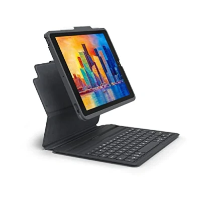 Afbeelding van ZAGG Pro Keys Wireless keyboard / klavier With Trackpad Bookcase iPad 10.2 inch (2019 2020 2021) grey 103407950