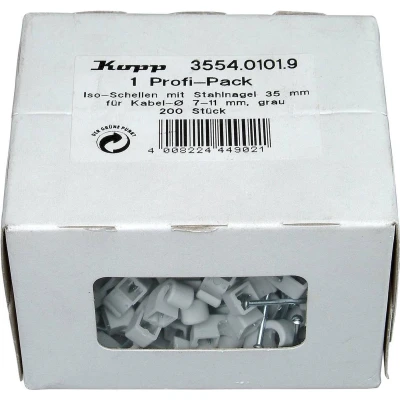 Afbeelding van Kopp 355401019 Spijkerclip Bundel Ø (bereik) 7 tot 11 mm Grijs 200 stuk(s)