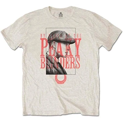 Afbeelding van Peaky Blinders Red Logo Tommy Heren T shirt XL Creme