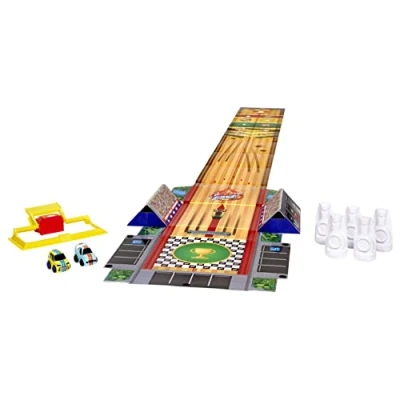 Afbeelding van Little Tikes Mijn eerste Crazy Fast auto&#039;s ROWLIN&#039; BOWLIN&#039; RACIN&#039; 3 in 1 speelset bevat spellen en 2 achterwaartse 15 m rijden stimuleert de fantasie vanaf jaar