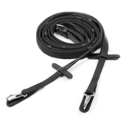 Image de Schockemöhle Rênes Neo Line Clip Noir/Argent Full